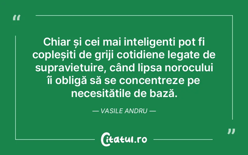 Citat Vasile Andru - citate oameni
