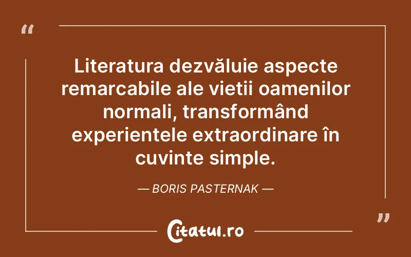 Citat Boris Pasternak - citate oameni