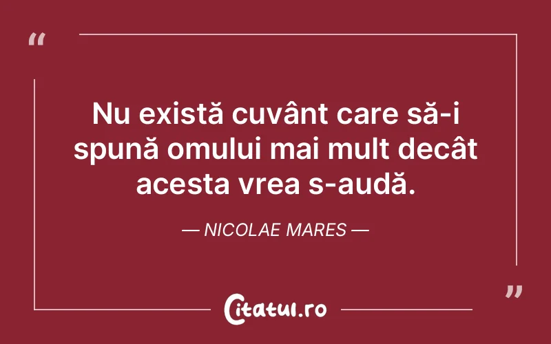 Citat Nicolae Mares - citate oameni
