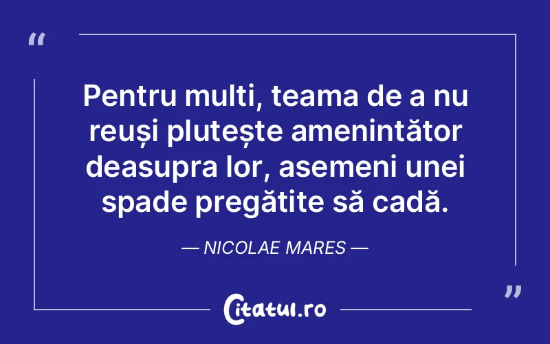 Citat Nicolae Mares - citate oameni