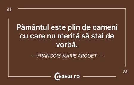 Natura le spune oamenilor: v-am născut ...