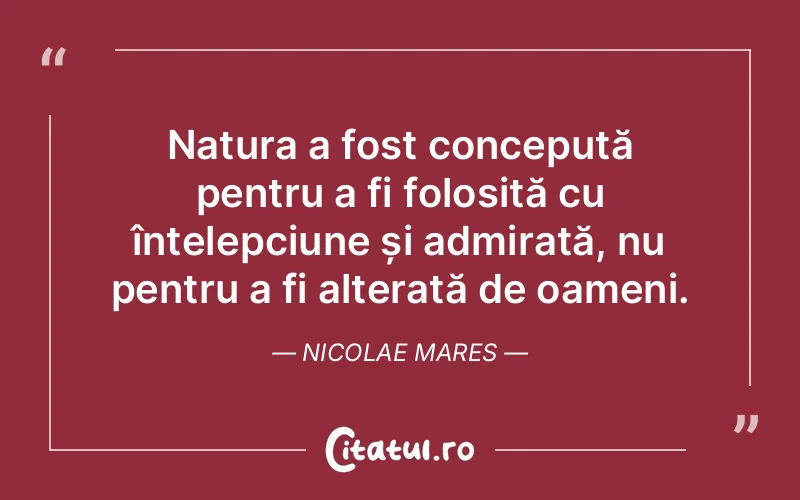 Citat Nicolae Mares - citate oameni