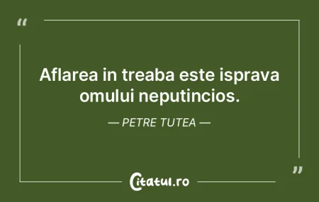 Cred în salvarea umanității, în viit... Cred în salvarea umanității, în viit...