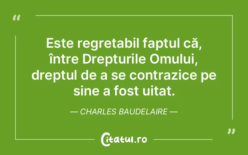 Citat Charles Baudelaire - citate oameni