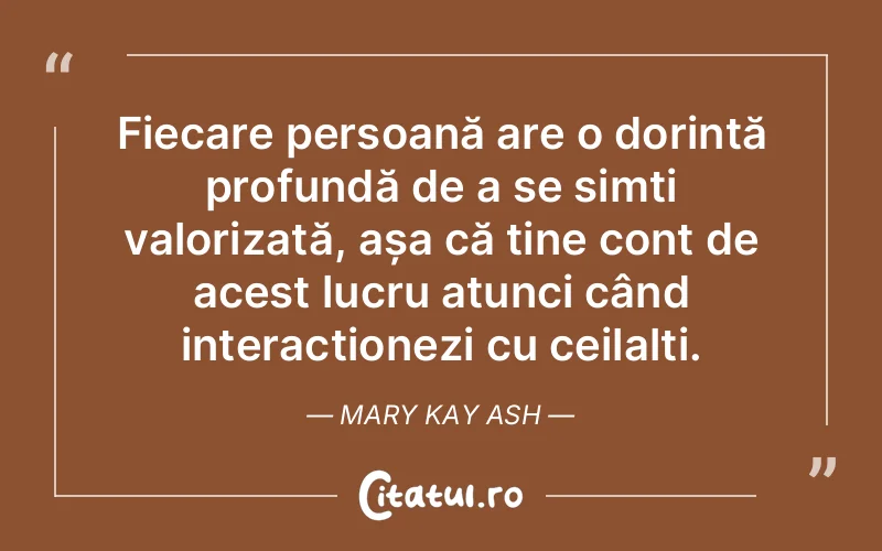 Citat Mary Kay Ash - citate oameni