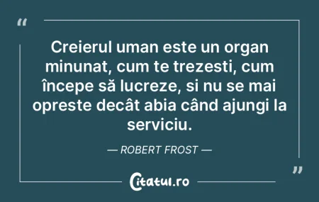 A ști la scară umană, poate fi folosi...