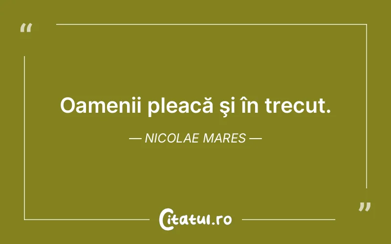 Citat Nicolae Mares - citate oameni