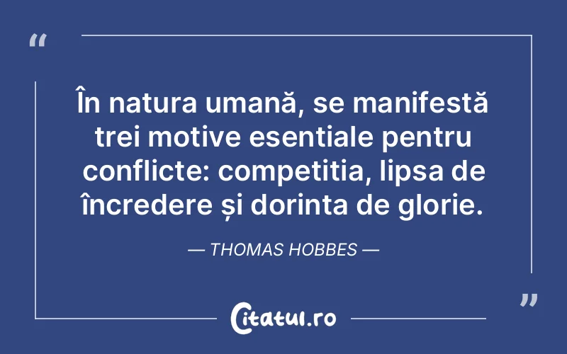 Citat Thomas Hobbes - citate oameni
