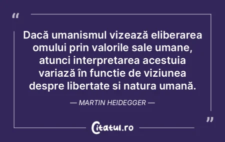 Ființa umană reprezintă esența profu...