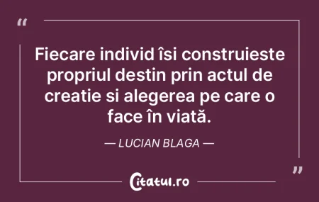 Dacă destinul ar avea propriile sale mo...