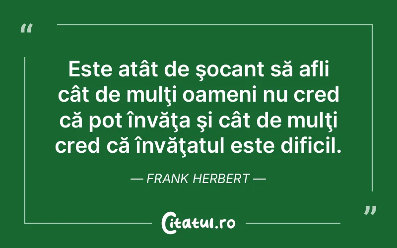 Citat Frank Herbert - citate oameni