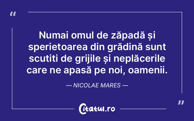 Citat Nicolae Mares - citate oameni