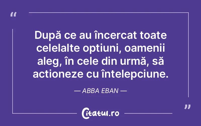 Citat Abba Eban - citate oameni
