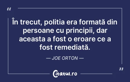 Nu există nici o greşeală atât de mo...