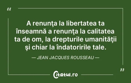 Libertatea înseamnă răspundere, de ac...