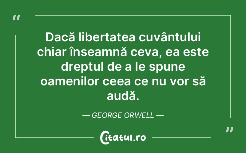 Citat George Orwell - citate oameni