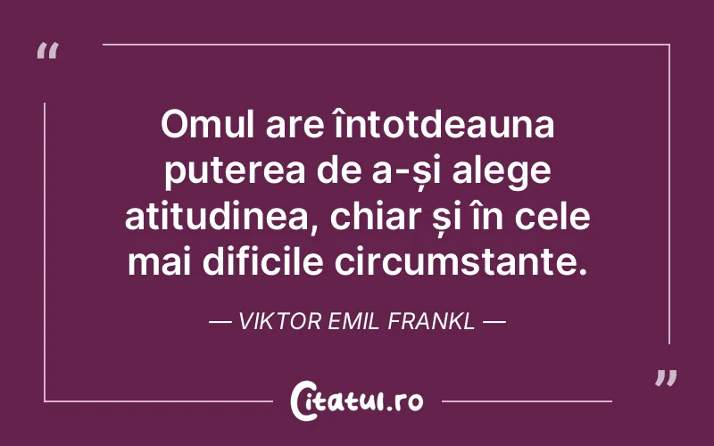 Citat Viktor Emil Frankl - citate oameni