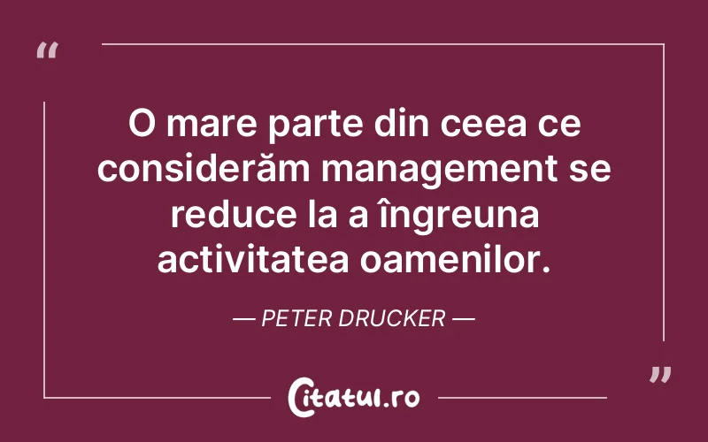 Citat Peter Drucker - citate oameni