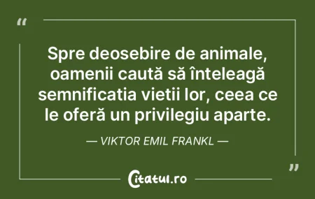 Omului îi poate fi luat totul, dar nu �...