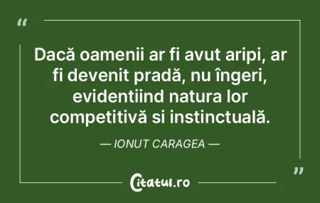 Omul e făcut să domine universul şi �...