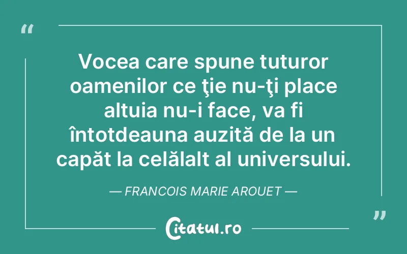 Citat Francois Marie Arouet - citate oameni