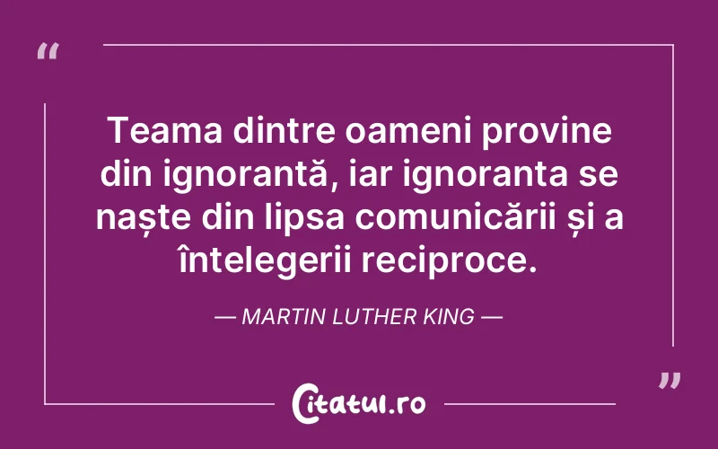 Citat Martin Luther King - citate oameni