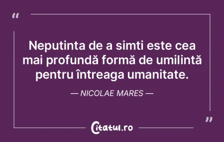 De omul de rând văzută, prăpasti a f...