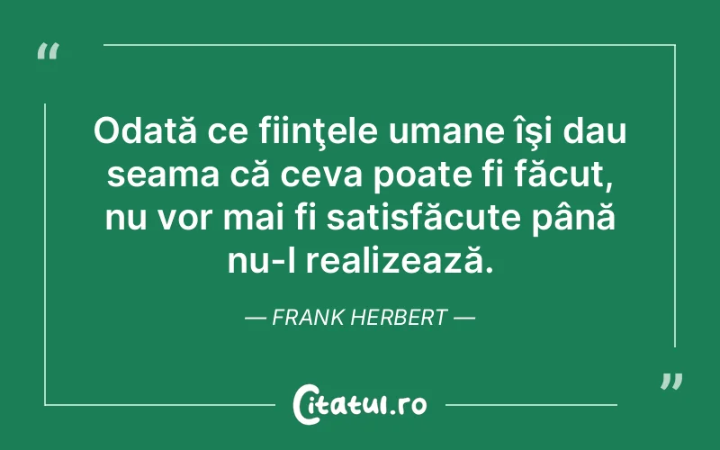 Citat Frank Herbert - citate oameni
