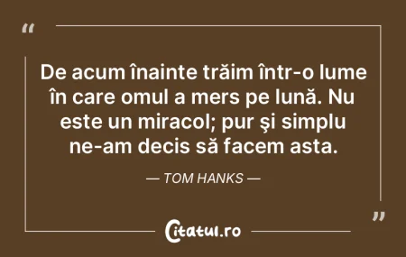 Omul modern trebuie să coboare pe spira...