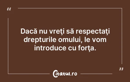 Nu cu argumente filosofice si umanitare ...