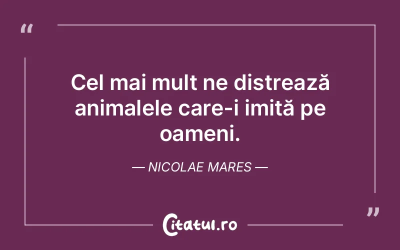 Citat Nicolae Mares - citate oameni