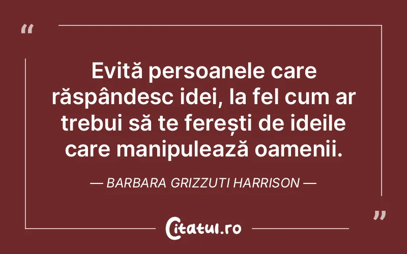 Citat Barbara Grizzuti Harrison - citate oameni