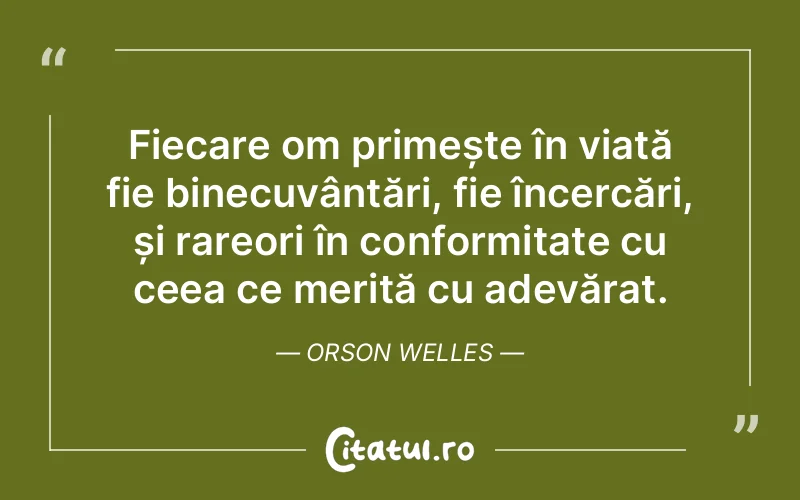 Citat Orson Welles - citate oameni