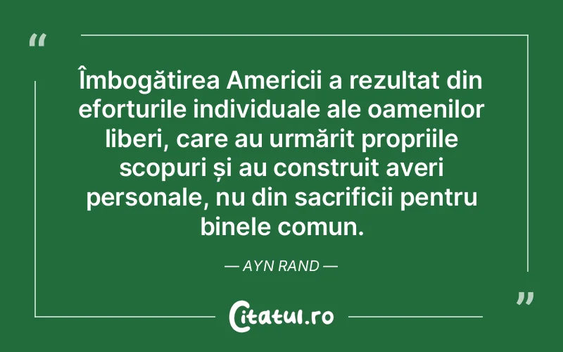 Citat Ayn Rand - citate oameni