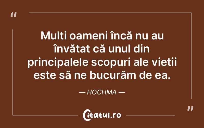 Citat Hochma - citate oameni
