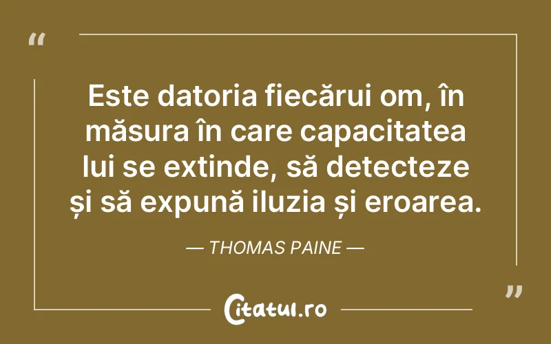 Citat Thomas Paine - citate oameni