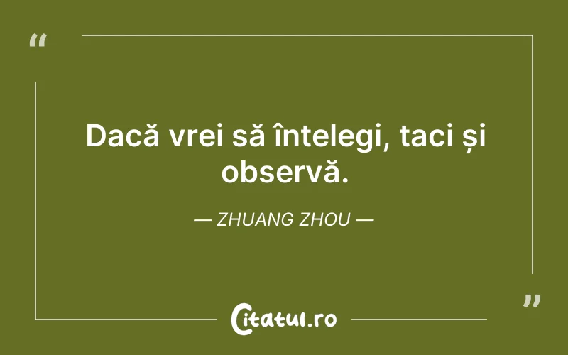 Citat Zhuang Zhou - citate oameni