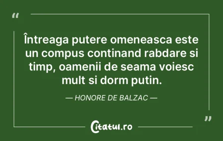 Întreaga putere omeneasca este un compu...