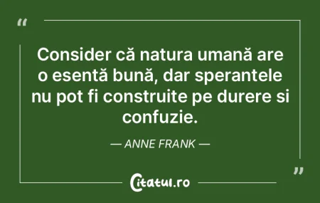 Consider că natura umană are o esenț�...