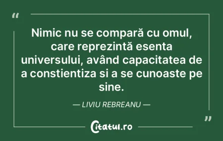 Nimic nu se compară cu omul, care repre... Nimic nu se compară cu omul, care repre...