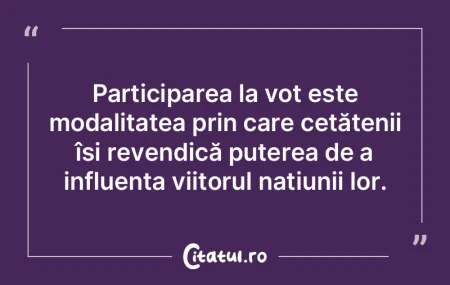 Participarea la vot este modalitatea pri...