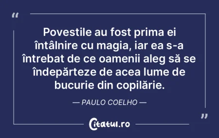 Poveștile au fost prima ei întâlnire ...