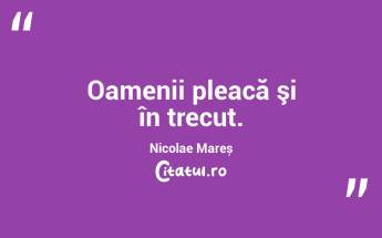 Oamenii pleacă şi în trecut. Nicolae Mareș...