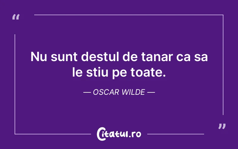 Citat Oscar Wilde - citate oameni
