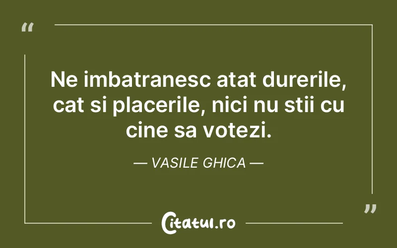 Citat Vasile Ghica - citate oameni
