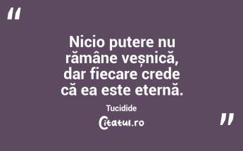 Oamenii sunt mai ușor manipulați de emoții decât convinși de rațiune. Tucidide...