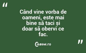 Oamenii vorbesc doar ca să se simtă bine, dar scopul vorbitului e să te simți bine sau să comunici?...