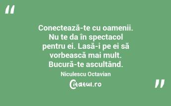 Data viitoare când vorbești cu alții, observă conversația; Vei vedea că toată lumea vorbește despre sine....