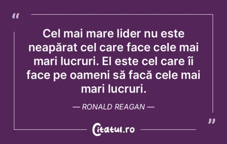 Un lider îi duce pe oameni acolo unde v...