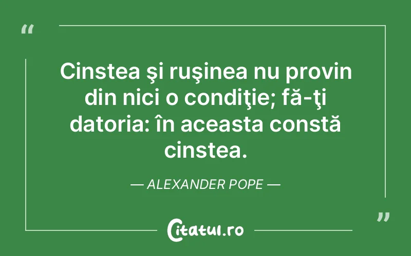 Citat Alexander Pope - citate oameni